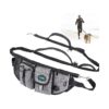 Free Dog Walking with Waist Bag and Elastic Leash for a Hassle-Free Adventure