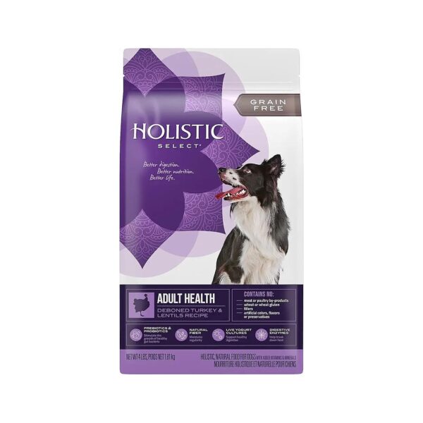 Free Dry Dog Food with Turkey and Lentils for Healthy Digestion