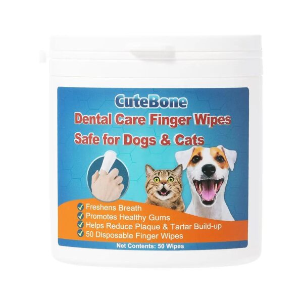 Free, Effective Oral Care Solution for Pets - 50 Count Finger Wipes