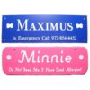 Free Engraving and Online Personalization for Dog Crate Tag