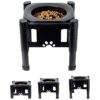 Free Feeding Dog Bowl with Adjustable Height and Slow Feeder Design for Small Medium Dogs