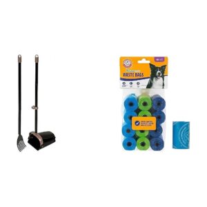 Free Pet Poop Cleanup with Easy No-Bend Extendable Arm and 2x Thicker Poop Bags