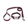 Free Pink Leopard Pet Collars and Leashes with Adjustable Size, Made in USA