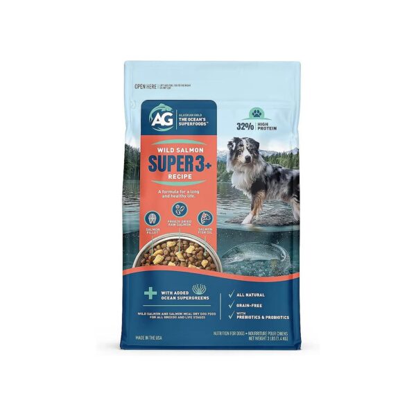 Free Salmon Omega-3 Dog Food for Allergy Relief and Sensitive Stomachs