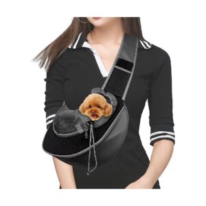 Free Small Dog Cat Carrier for Travel with Breathable Mesh and Adjustable Shoulder Strap