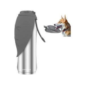 Free Stainless Steel Dog Water Bottle with Large 27Oz Capacity