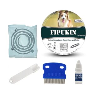 Free Tick Comb and Tick Removal Tool with Flea and Tick Collar for Large Dogs