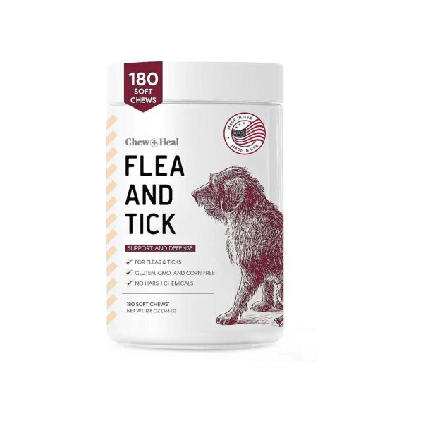 Free and GMO-Free Soft Chews for Flea and Tick Prevention in Dogs