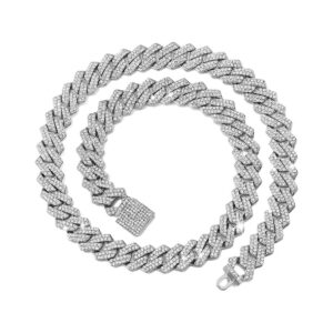 Free and Nickel-Free Dog Chain Collar with Secure Buckle and 14MM Gold Chain