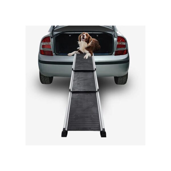 Freestanding Pet Ramp for Large Dogs SUV Telescopic Folding Ramp with Adjustable Length