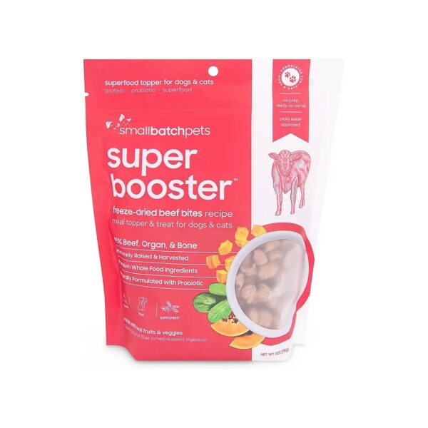 Freeze-Dried Meat Bites with Organic Produce and Single Source Protein for Pets