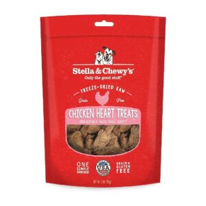 Freeze-Dried Raw Single Ingredient Chicken Hearts Treats for Any Dog's Diet