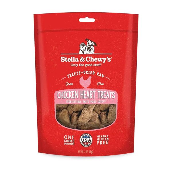 Freeze-Dried Raw Single Ingredient Chicken Hearts Treats for Any Dog's Diet