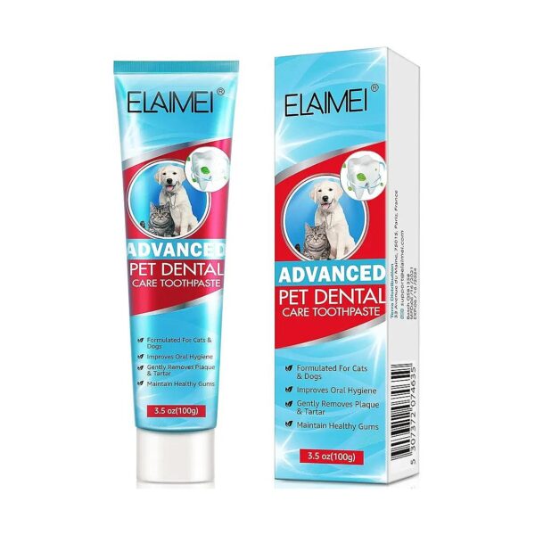 Fresh Breath Dental Kit for Dogs and Puppies with Mint Flavor Toothpaste