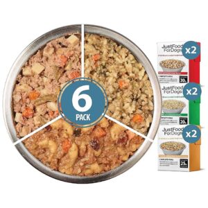 Fresh Dog Food Variety Pack for Adult Canines - Beef, Chicken, and Turkey Recipes