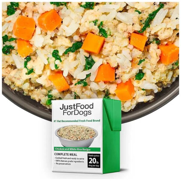 Fresh Domestic Chicken and White Rice Wet Dog Food for a Healthy Gourmet Meal