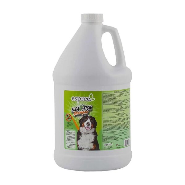 Fresh and Clean Coat Shampoo for Dogs and Cats Flea and Tick Treatment, 1 Gallon