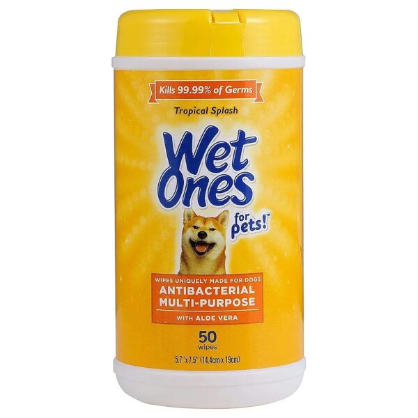 Fresh and Clean Pets with Wet Ones All-Purpose Dog Wipes