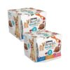 Fresh and Natural Wet Dog Food for Adults with Beef Chicken and Salmon Flavors