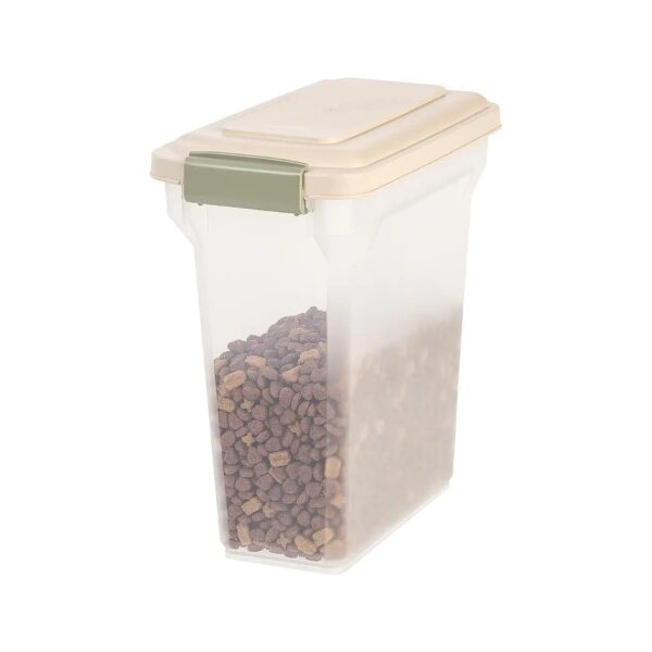 Freshness-Preserving Pet Food Storage Container with Airtight Seal and Easy-View