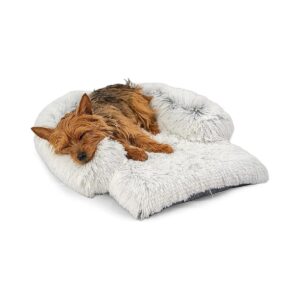 Friendly Dog Bed with Waterproof Lining and Faux Fur Cover for Cozy Rest