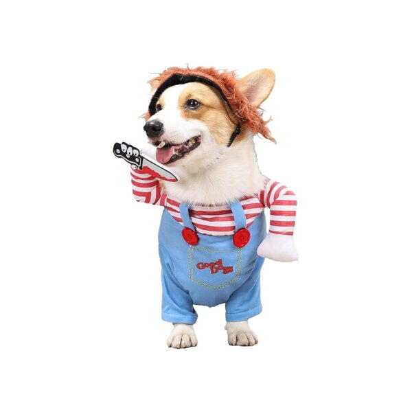 Friendly Dog Costume for Cats and Puppies with Padded Sleeves