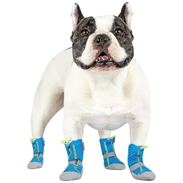 Friendly Dog Shoes for Hot Pavement with Anti-Slip Rubber and Breathable Mesh