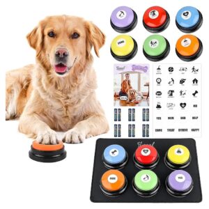 Friendly Dog Voice Recording and Training System with 6 Colors, Stickers, and Batteries