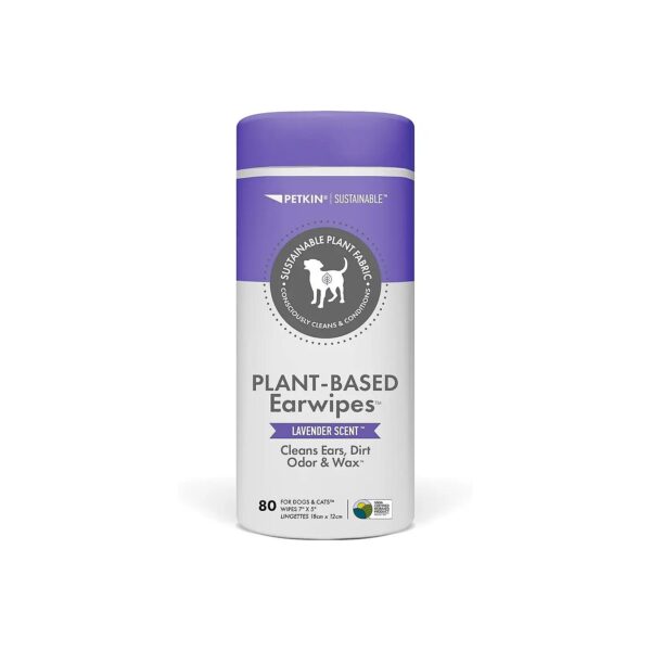 Friendly Ear Wipes for Dogs and Cats with Biobased Fabric and Natural Ingredients