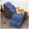 Friendly Furniture with Adjustable Dog Stairs for High Beds and Sofa