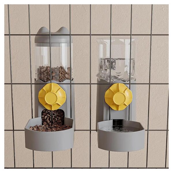 Friendly Gravity Feeder and Water Dispenser for Cats and Small Animals