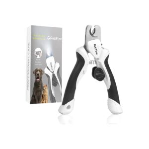 Friendly LED Nail Clippers with Safety Lock and File for Large and Medium Dogs