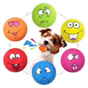 Friendly Latex Squeaky Dog Toys for Small Breeds- 6 Pcs/Set