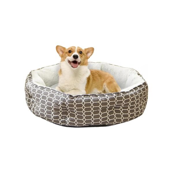 Friendly Orthopedic Dog Bed for Medium Dogs, Round Shape and Anti-Slip Bottom