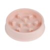 Friendly Pink Heart-Shaped Stop-Gobbling Pet Bowl with Non Slip Bottom for Cats and Dogs