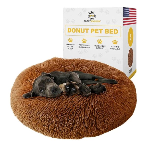 Friendly and Portable Dog Bed with Soft Faux Fur and Non-Slip Design