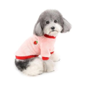 Fruit Themed Fleece Sweater for Small Breed Pet Dogs and Cats Winter Clothing