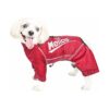 Full Body Dog Coat Waterproof Zippers Reflective Tubing Waterproof Adjustable Waist