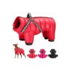 Full Body Warm Zip Up Cold Weather Coats for Small Dogs Cats Walking Hiking