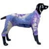 Full Coverage Dog Shirts for Pitbulls and Large Dogs in XL Size with Tie Dye Pattern