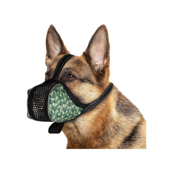 Full Coverage Muzzle for Large Dogs Anti Bark Breathable Mesh