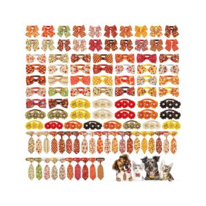 Fun Dog Accessories 100 Pcs Dog Bow Ties For Holiday Party Pets Grooming