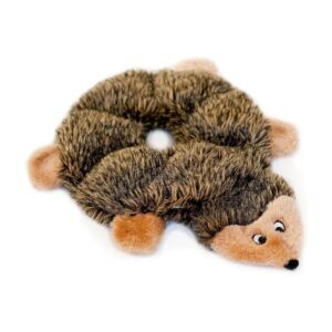 Fun Hedgehog Plush Dog Toy with Squeakers for Small to Medium Sized Dogs