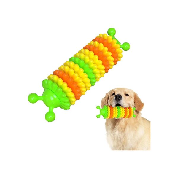 Fun Interactive Green Dog Toy for Teeth Cleaning and Training Green