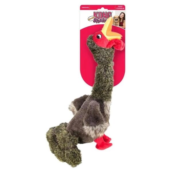 Fun Turkey Shaker Toy for Small Medium Large Dogs Long Plush Body