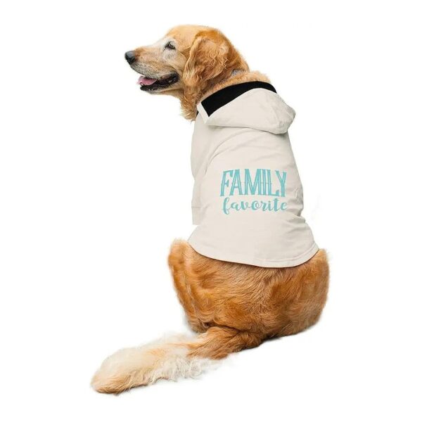 Fun and Colorful White Full Sleeves Printed Dog Hoodie Jacket for Large Breed Dogs