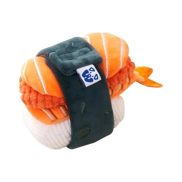 Fun and Fuzzy Plush Sushi Toy Set for Small and Medium Breed Dogs