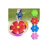 Fun and Interactive Red Flying Saucer Ball with Six Color Lights for Children and Pets