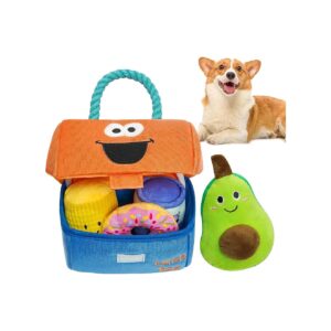 Fun and Interactive Squeaky Lunch Box Dog Toys for Small Dogs