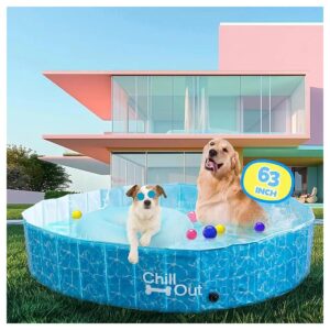 Fun and Safe Large Dog Pool with High Density Fiberboard for Large Dogs and Kids